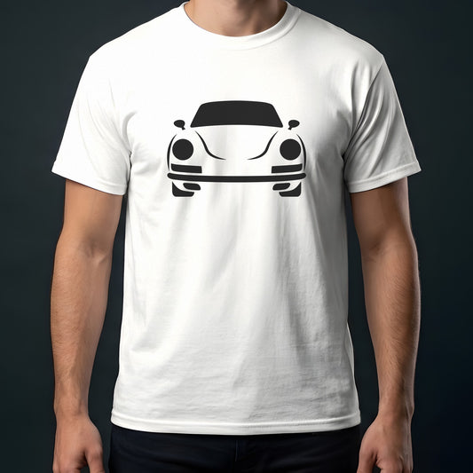Porsche 911 1965-1973 front view t-shirt in White
