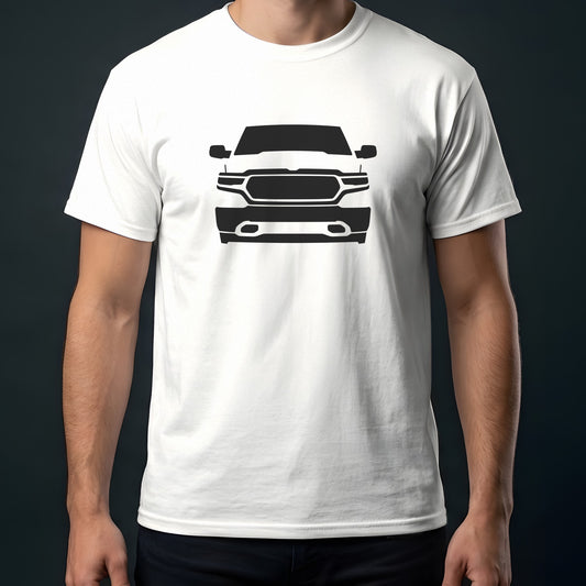 Ram 1500 2025-2026 front view t-shirt in White