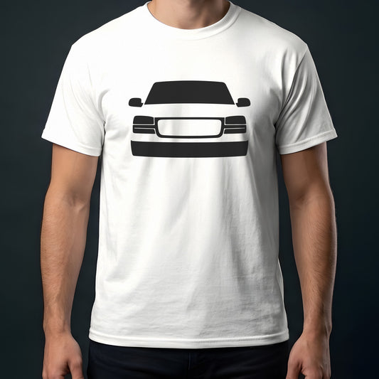 GMC Sierra 1999-2006 front view t-shirt in White