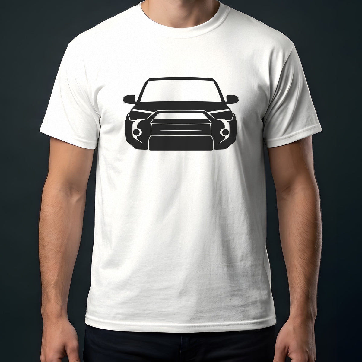 Toyota 4Runner 2025-2026 front view t-shirt in White
