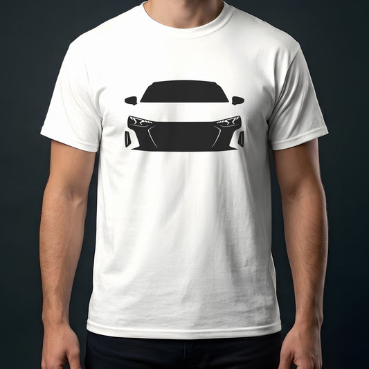 Audi e-tron GT 2022-2026 front view t-shirt in White
