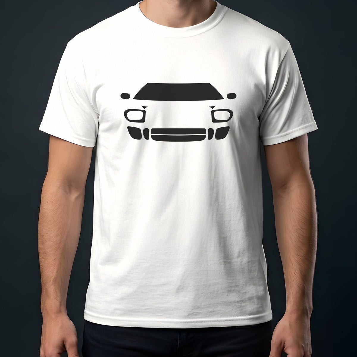 Ford GT40 1964-1969 front view t-shirt in White