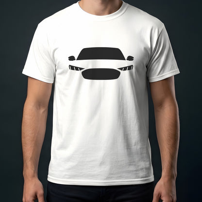Ford Mustang Mach-E 2021-2026 front view t-shirt in White