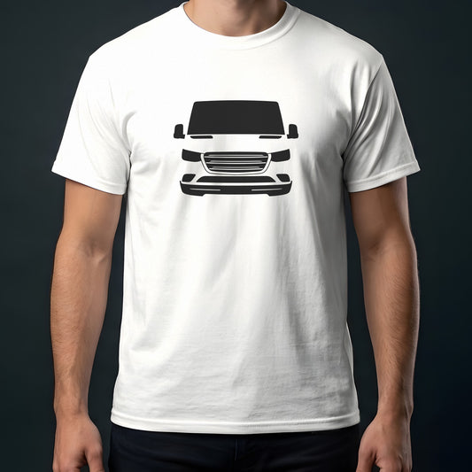 Mercedes-Benz Sprinter 2019-2026 front view t-shirt in White