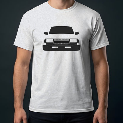 Toyota Land Cruiser 1991-1997 front view t-shirt in Ash