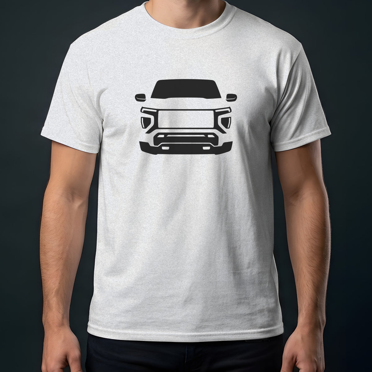GMC Canyon 2023-2026 front view t-shirt in Ash