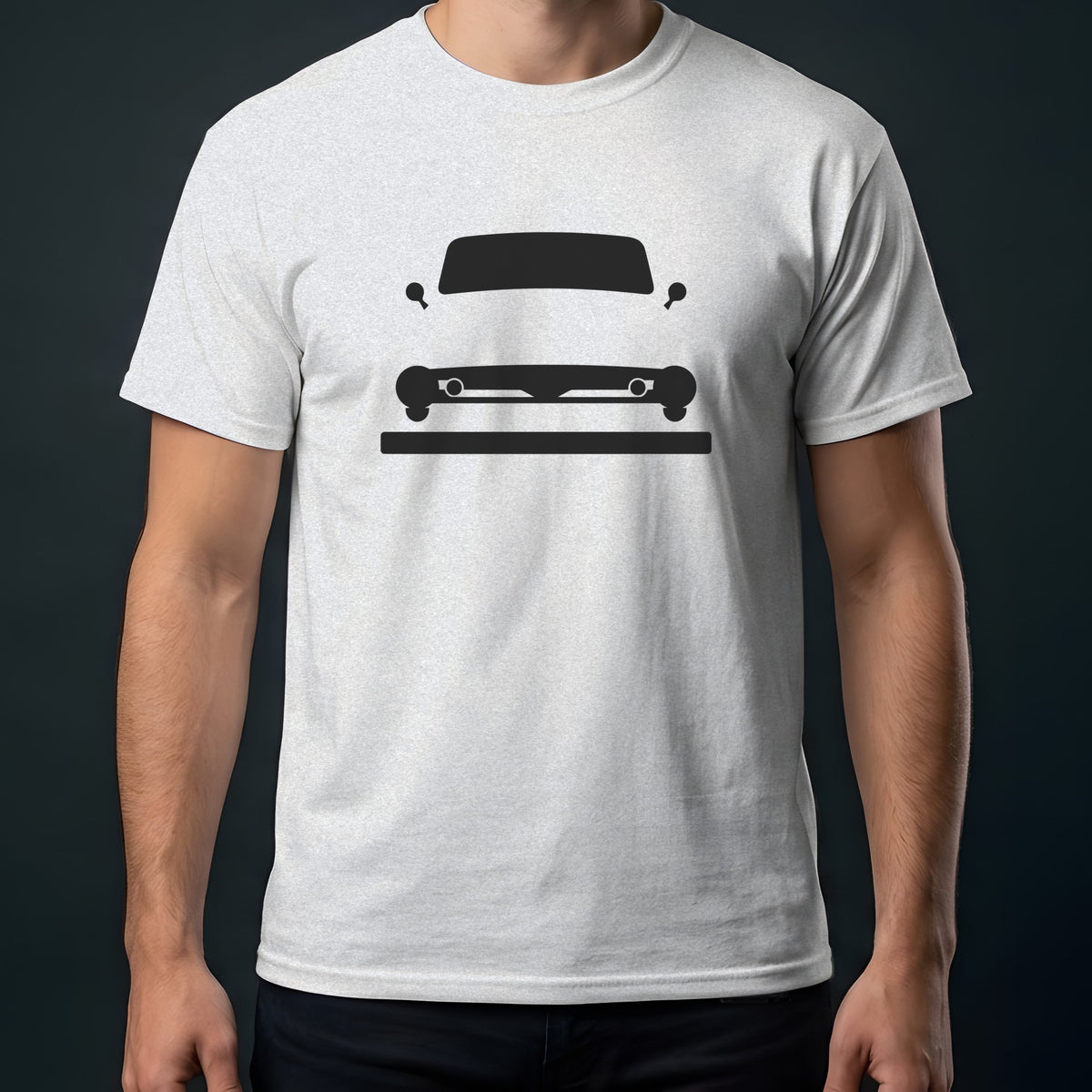 Ford F-100 1953-1956 front view t-shirt in Ash