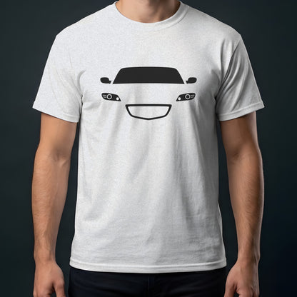 Mazda RX-8 2004-2011 front view t-shirt in Ash