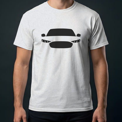 Ford Mustang Mach-E 2021-2026 front view t-shirt in Ash