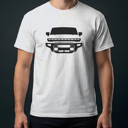 GMC Hummer EV 2022-2026 front view t-shirt in Ash