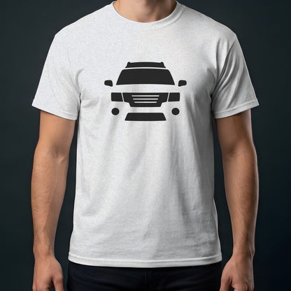 Nissan Xterra 2005-2015 front view t-shirt in Ash