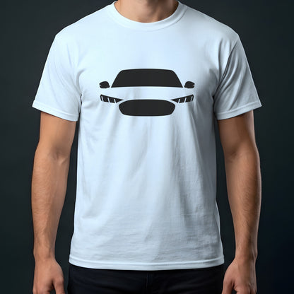 Ford Mustang Mach-E 2021-2026 front view t-shirt in Light Blue