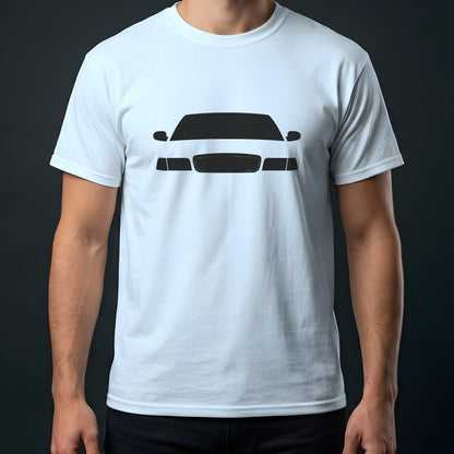 Ford Crown Victoria 1998-2011 front view t-shirt in Light Blue
