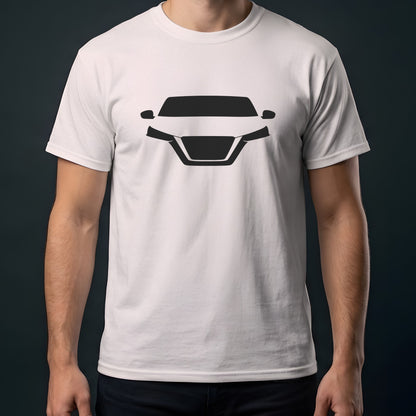 Nissan Altima 2019-2026 front view t-shirt in Ice Grey