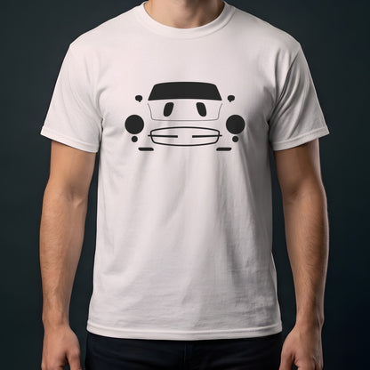 Mercedes-Benz 300SL Gullwing 1954-1957 front view t-shirt in Ice Grey