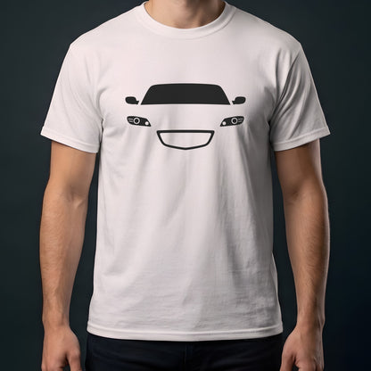 Mazda RX-8 2004-2011 front view t-shirt in Ice Grey