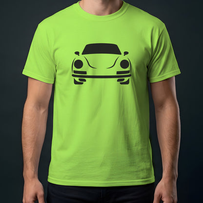 Porsche 911 1965-1973 front view t-shirt in Lime