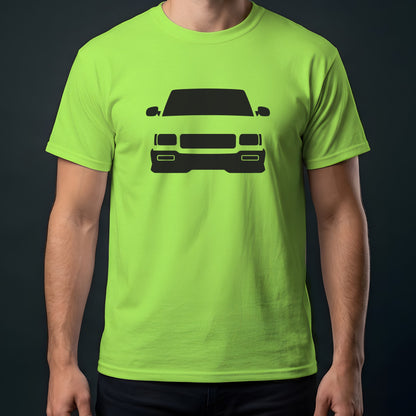 GMC Syclone 1991 front view t-shirt in Lime