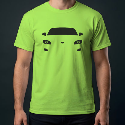 Honda S2000 2000-2009 front view t-shirt in Lime