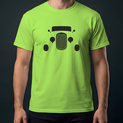 Ford Deuce Coupe 1932 front view t-shirt in Lime