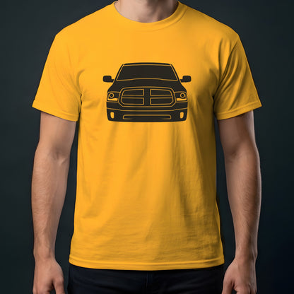 Ram 1500 2013-2018 front view t-shirt in Gold