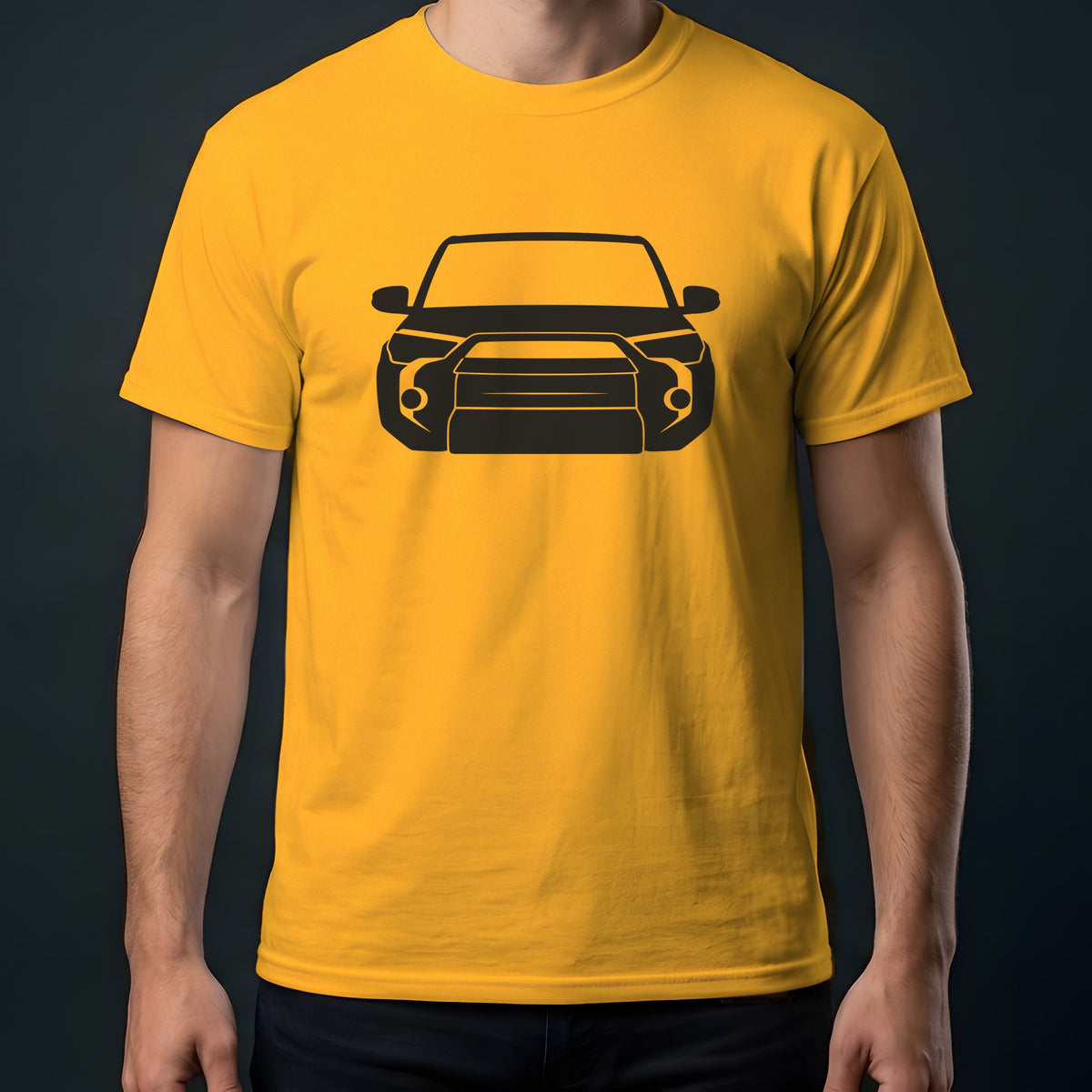 Toyota 4Runner 2025-2026 front view t-shirt in Gold