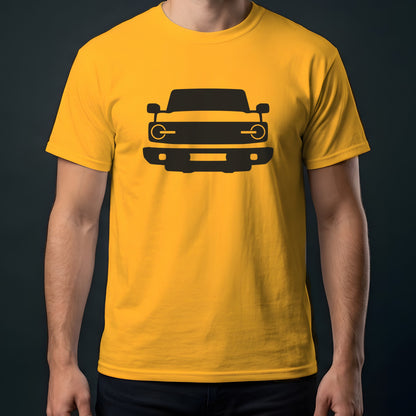 Ford Bronco 2021-2026 front view t-shirt in Gold