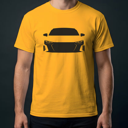 Audi e-tron GT 2022-2026 front view t-shirt in Gold