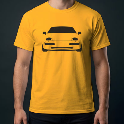 Porsche 928 1978-1995 front view t-shirt in Gold