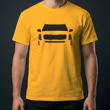 Kia Telluride 2020-2026 front view t-shirt in Gold