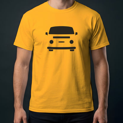 Volkswagen Bus Type 2 1968-1979 front view t-shirt in Gold