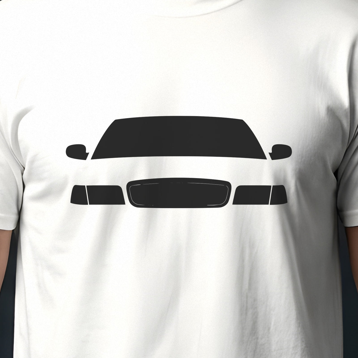 Ford Crown Victoria 1998-2011 front view silhouette print close-up