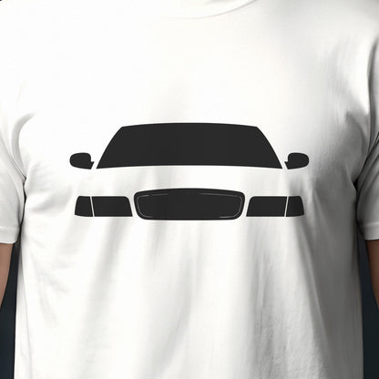 Ford Crown Victoria 1998-2011 front view silhouette print close-up