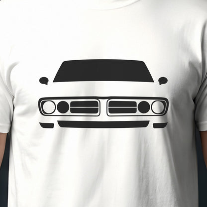Pontiac Firebird 1967-1969 front view silhouette print close-up