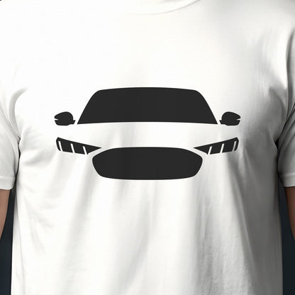 Ford Mustang Mach-E 2021-2026 front view silhouette print close-up