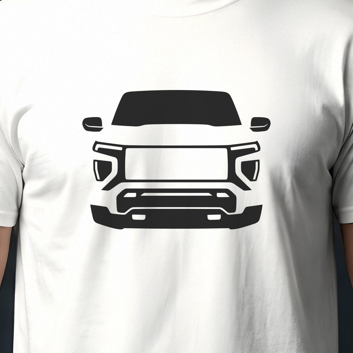 GMC Canyon 2023-2026 front view silhouette print close-up