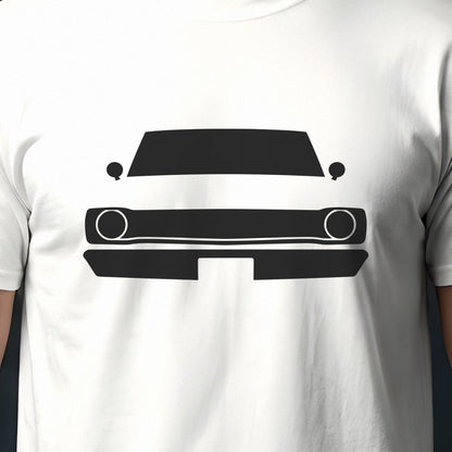 Dodge Dart 1967-1976 front view silhouette print close-up