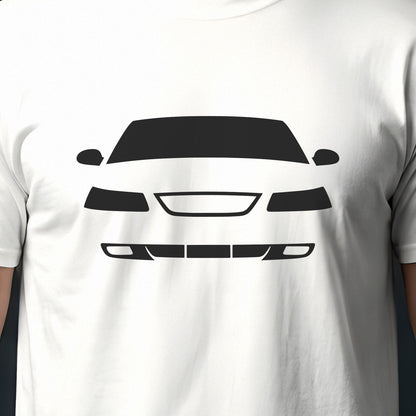 Ford Mustang 1999-2004 front view silhouette print close-up