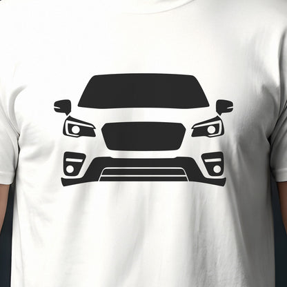Subaru Forester 2019-2024 front view silhouette print close-up