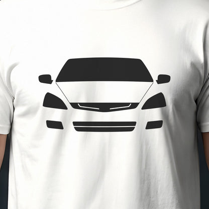 Honda Accord 2003-2007 front view silhouette print close-up