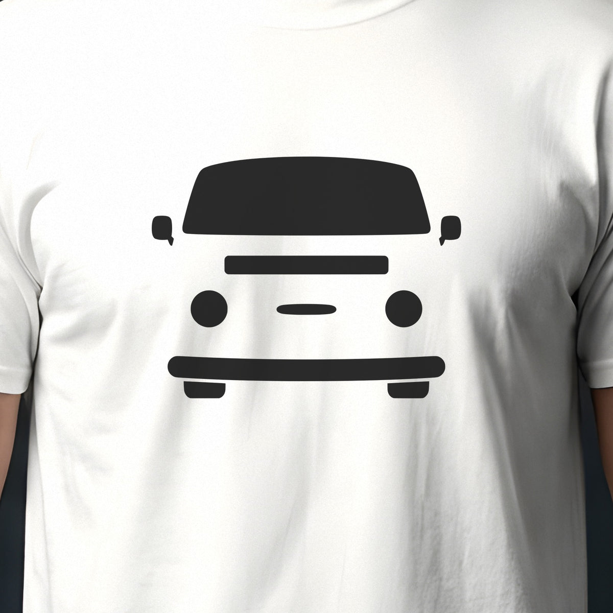 Volkswagen Bus Type 2 1968-1979 front view silhouette print close-up