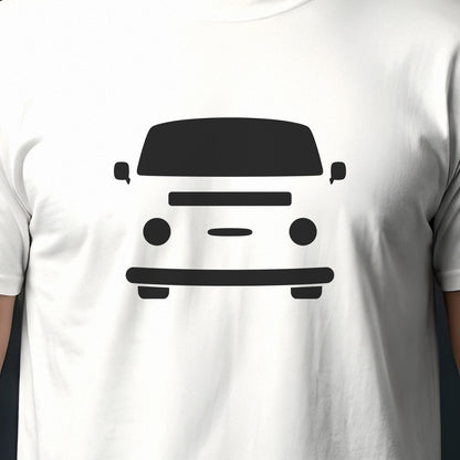 Volkswagen Bus Type 2 1968-1979 front view silhouette print close-up