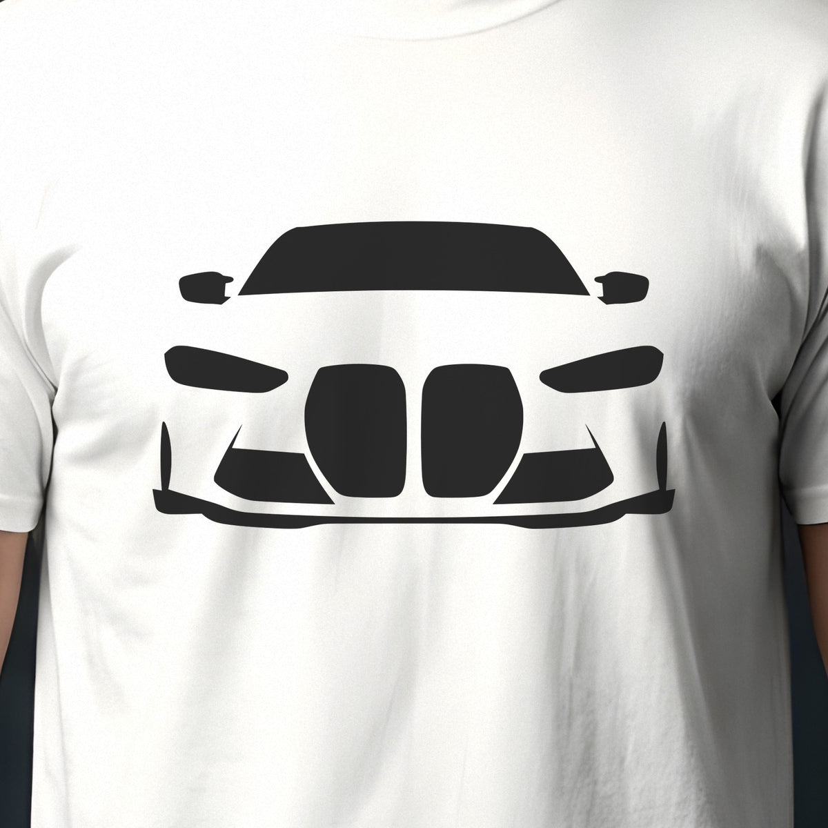 BMW M4 G82 2021-2026 front view silhouette print close-up