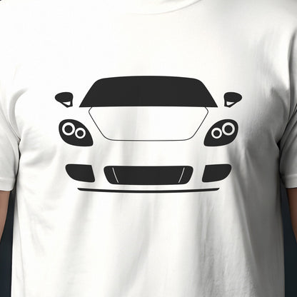 Porsche Carrera GT 2004-2007 front view silhouette print close-up