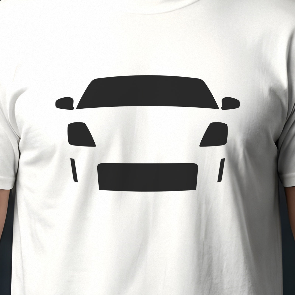 Nissan 350Z 2003-2009 front view silhouette print close-up