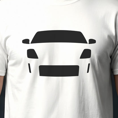 Nissan 350Z 2003-2009 front view silhouette print close-up