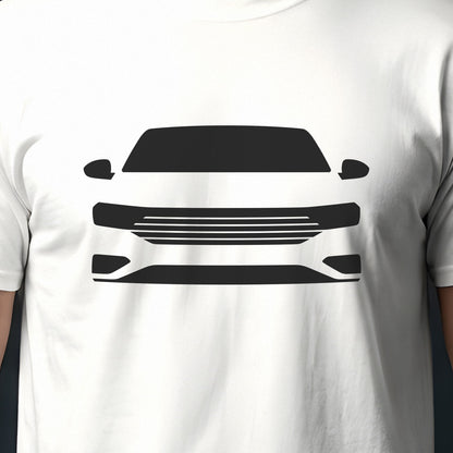 Volkswagen Jetta 2019-2026 front view silhouette print close-up