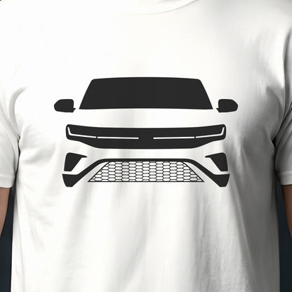 Volkswagen Atlas 2024-2026 front view silhouette print close-up