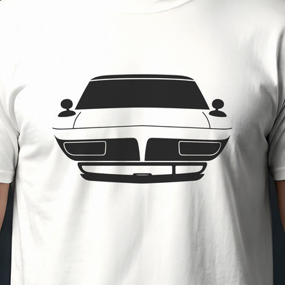 Plymouth Superbird 1970 front view silhouette print close-up