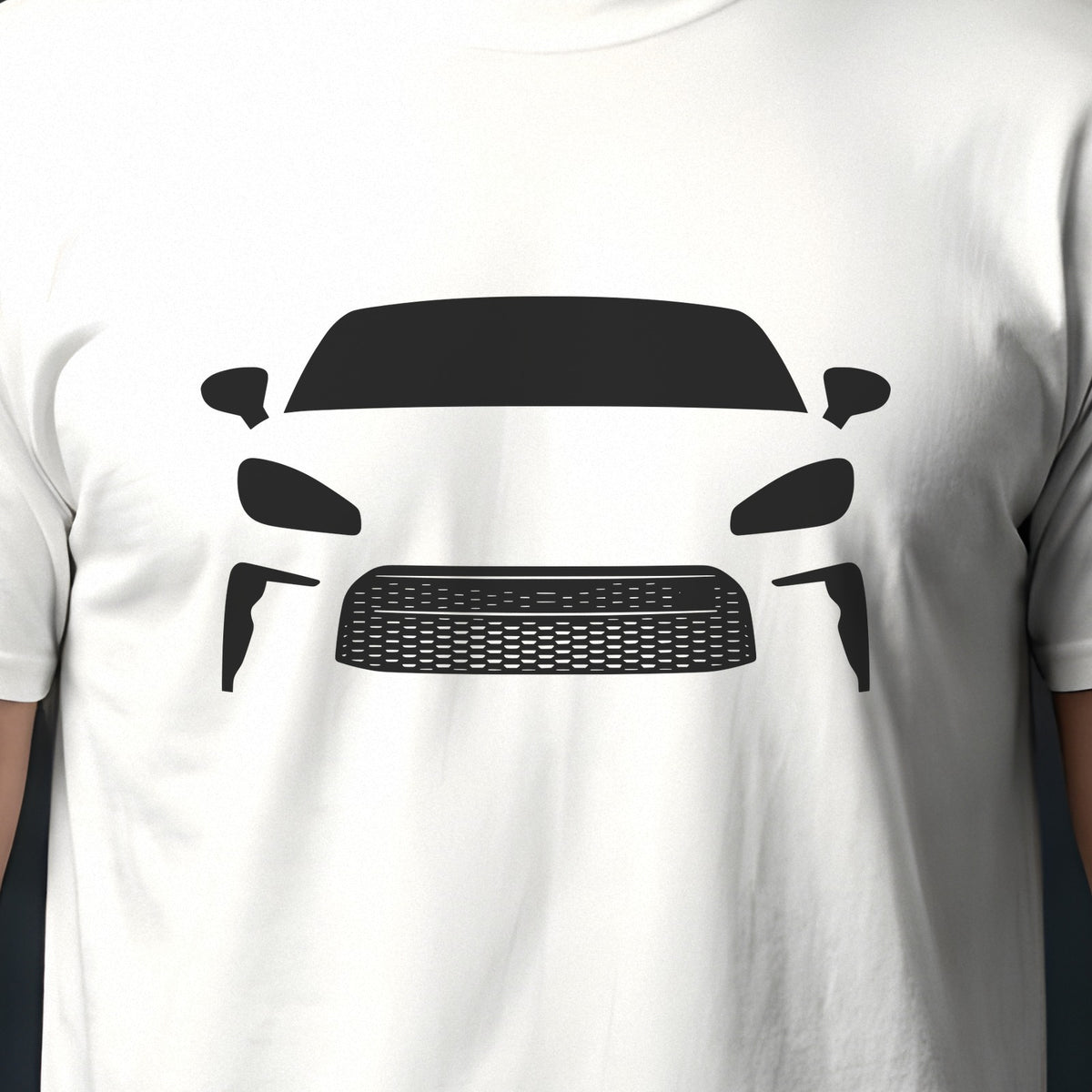 Toyota GR86 2022-2026 front view silhouette print close-up